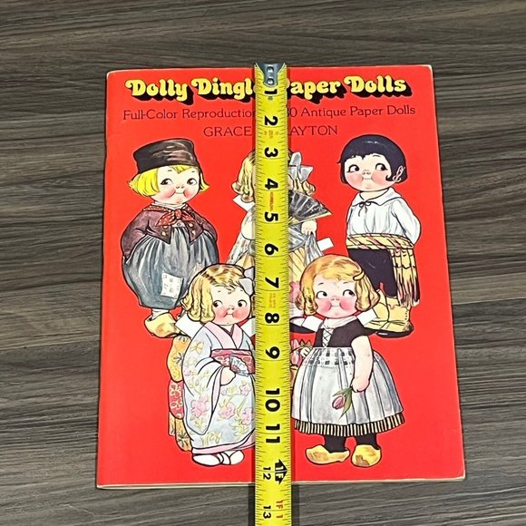 Vintage 1978 Dolly Dingle Paper Doll Book Around The World Grace G Drayton Uncut - Picture 16 of 16
